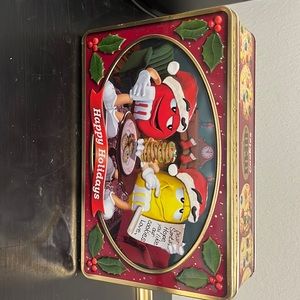 M & M Christmas Tin